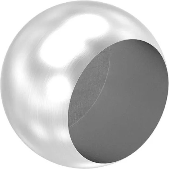 FeNau Rohrabschlusskugel aus V2A Edelstahl in Silber matt für Ø 42,4 mm - Bild 1