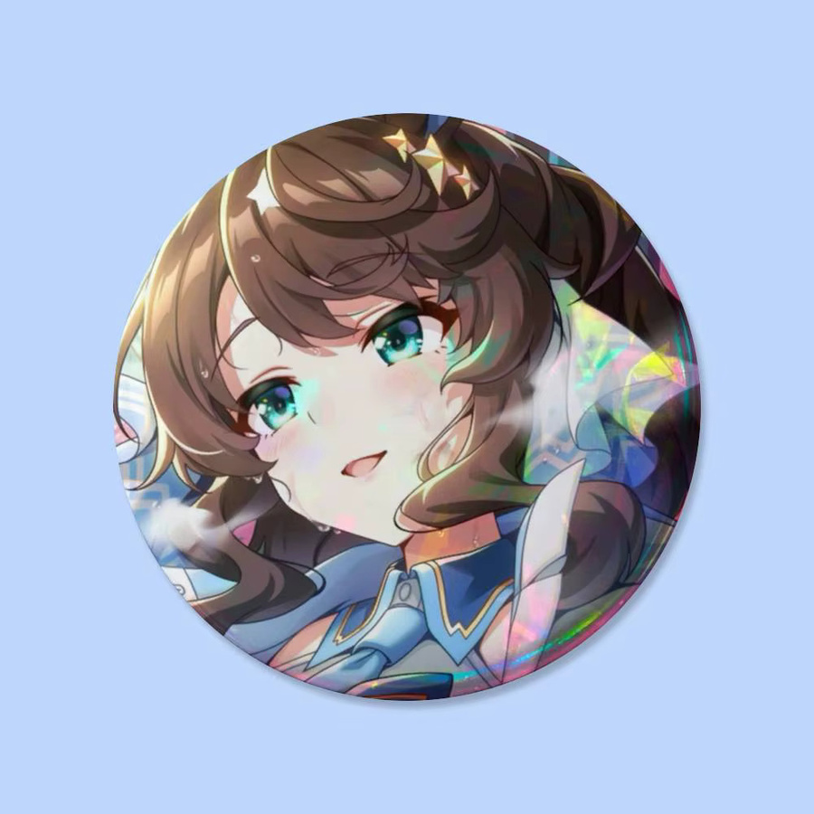 Uma Musume Pretty Derby Rice Shower Brosche, Cosplay-Pin - Bild 5