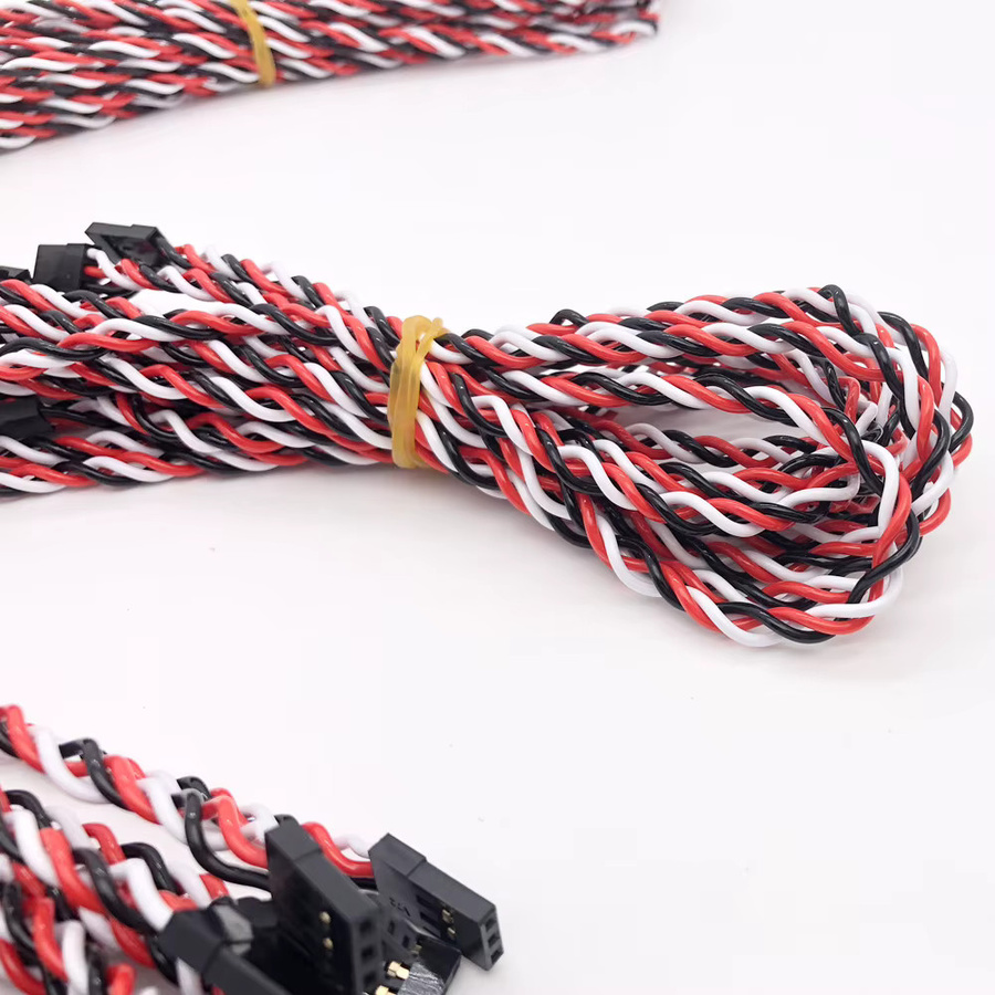 YSIDO RC Servo Verlängerungskabel Set aus 10 Stück für Hubschrauber, Flugzeuge und Drohnen, JR Anschluss, verschiedene Längen: 100mm, 150mm, 200mm, 300mm und 500mm - Bild 3
