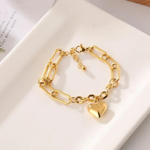Love Home Garden Charm-Armband, 18 K vergoldet, Edelstahl, Gold, Damen - Bild 1