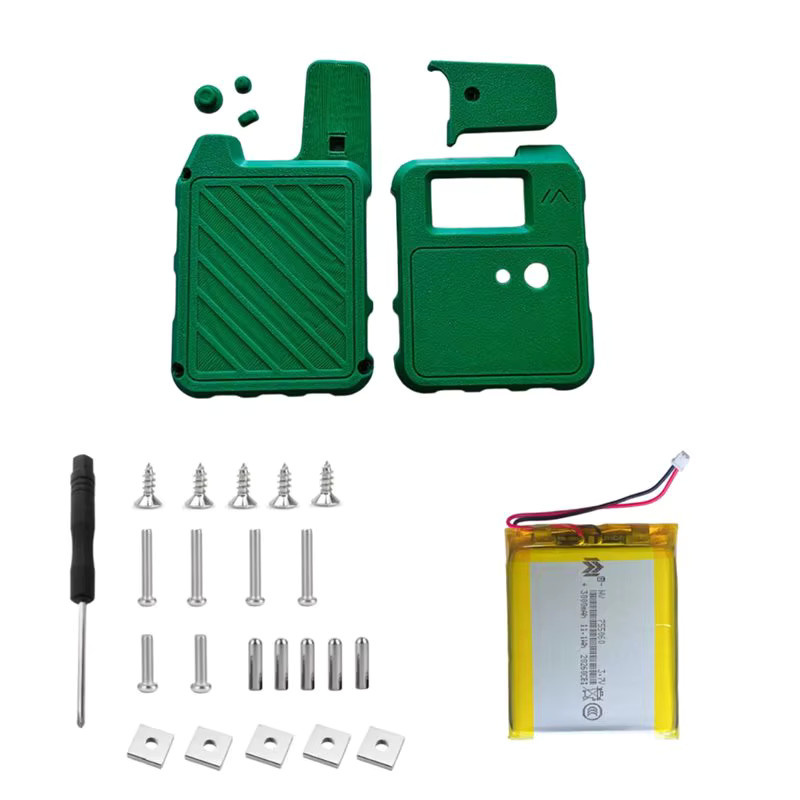 Wio Tracker L1 Entwicklungsboard Full-Set mit Gehäuse, 3000-mAh-Akku und Displayschutzschale in Grün - Bild 1