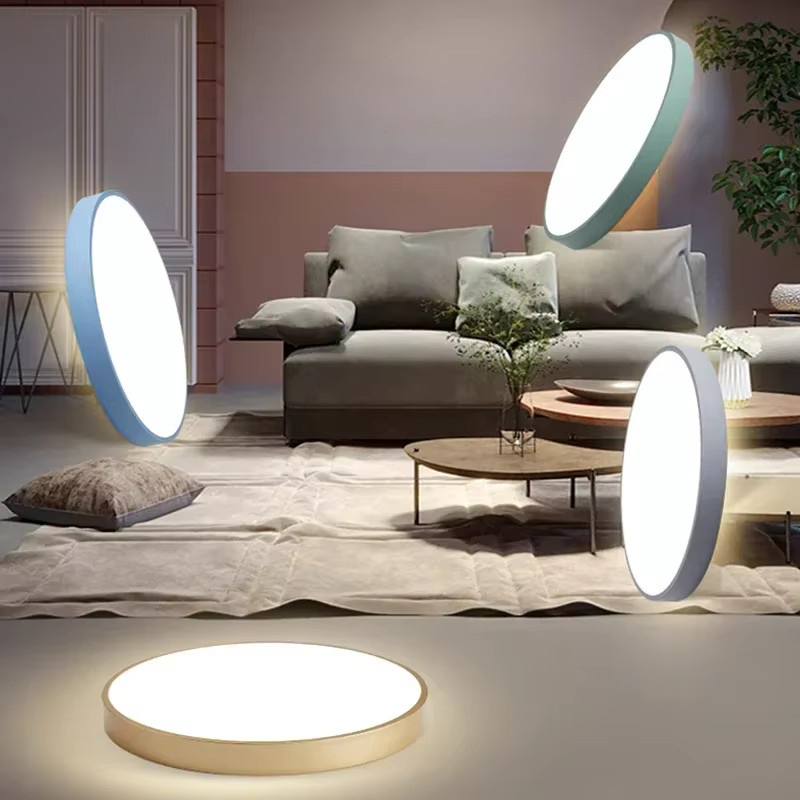 DAMIASMIL Moderne LED-Deckenleuchte in Weiß, runde Deckenlampe für Wohnzimmer, Esszimmer, Flur und Schlafzimmer - Bild 3