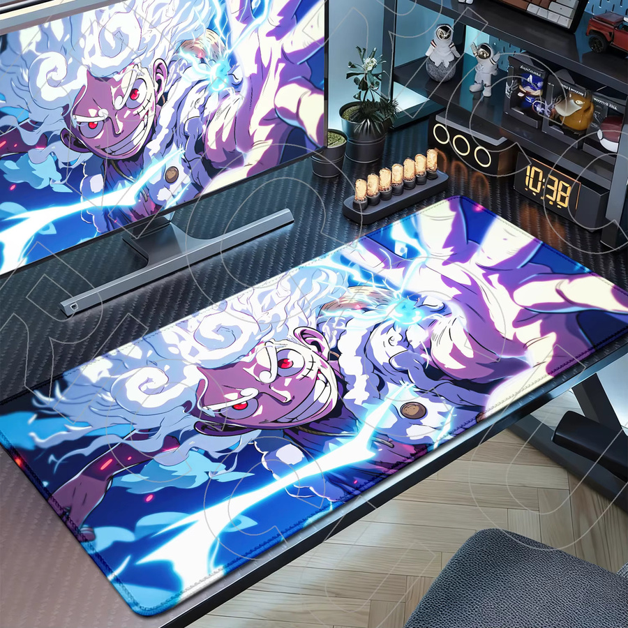 Potdemiel XXL Gaming-Mauspad mit HD-Druck, rutschfeste Schreibtischunterlage in Multicolour - Bild 2