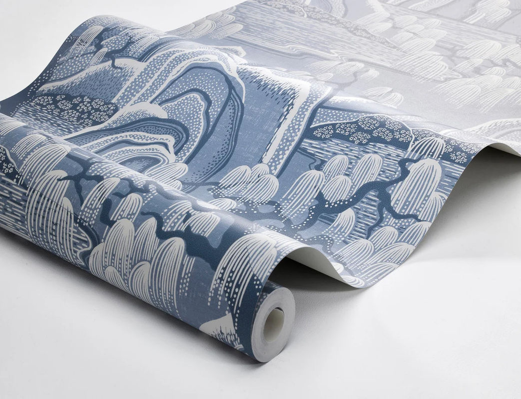 Boråstapeter Tapete Indigo Garden aus Vlies in Blau Grün Beige - Bild 2