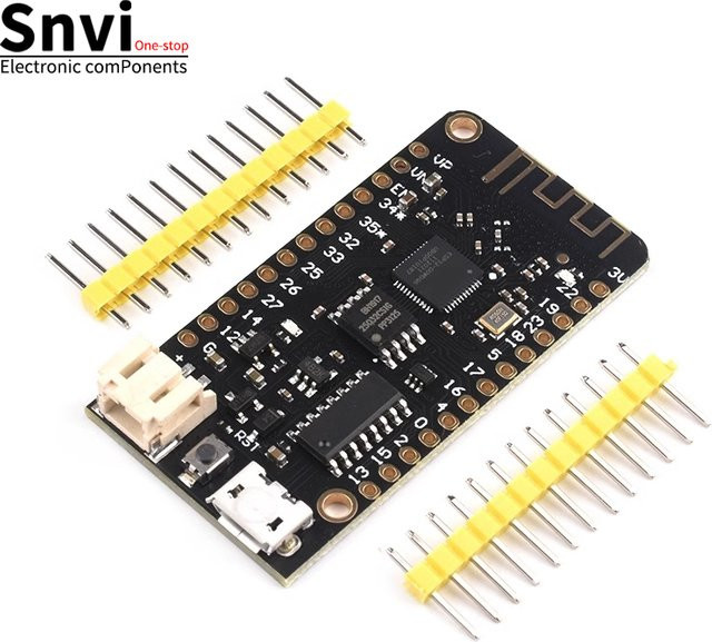 Snvi ESP32 LOLIN32 Entwicklungsboard mit Wifi und Bluetooth, Micro/TYPE-C USB, Schwarz - Bild 1
