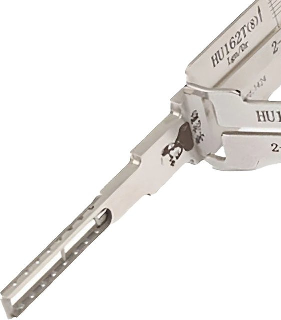 LISHI 2 in 1 HU162T(8) Schlosser Werkzeugset Silber zum Entriegeln und Dekodieren von importierten Golfkarren-Türschlössern - Bild 1
