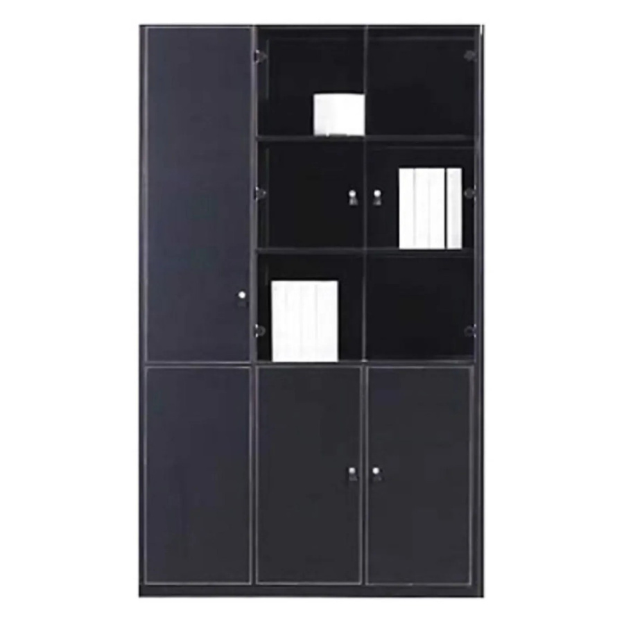Jet-Line Aktenschrank Prato in Schwarz mit Kunstleder Bezug, H x B x T: 200 x 120 x 40 cm - Bild 2