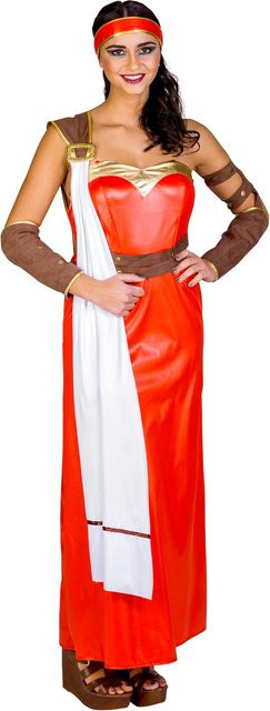 tectake Frauenkostüm römische Gladiatorin, Fantasy, Gold, Rot - Bild 1