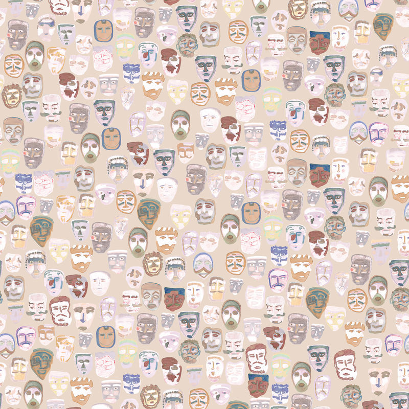 Tenue de Ville Wallpaper Parade Wandtapete Parade in Ivory und Beige mit abstraktem Design - Bild 2