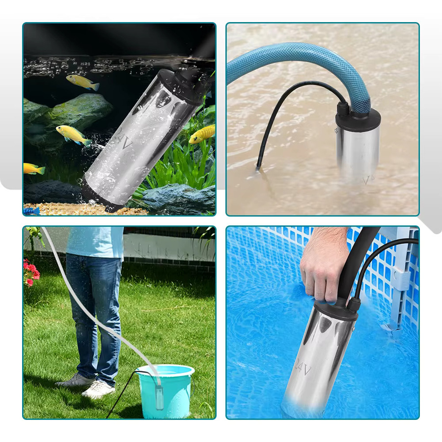YOFIDRA Elektrische kabellose Tauchpumpe für Makita Akku in Silber, 50-80 l/min - Bild 5