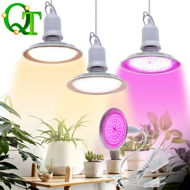 GRAXGROW UFO-Wachstumslampe mit 18 W, E27 Fassung, 4000 K, Farbe Lila/Weiß, Pflanzenbeleuchtung für Innenbereiche - Bild 1