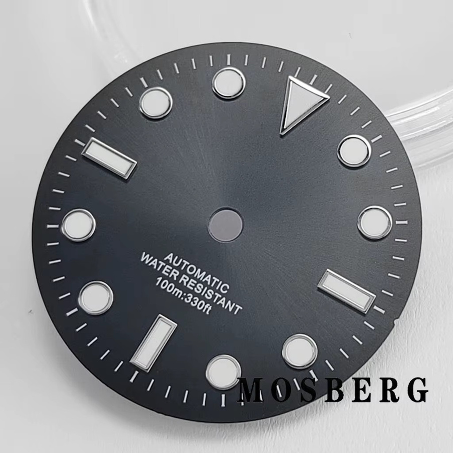 miuksi Uhrenzifferblatt, 29 mm, Sonnenlicht, Silber, Unisex - Bild 3