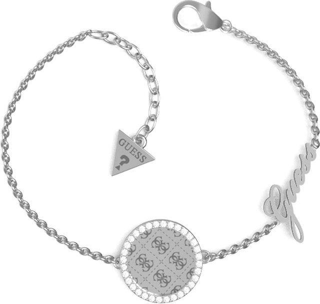Guess Armband, Edelstahl, Silber, Kristall, Zirkonia, Damen - Bild 1