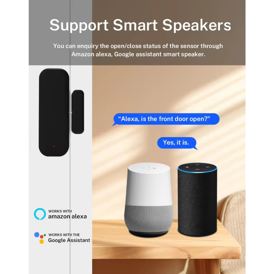Tuya Zigbee 3.0 Tür- und Fenstersensor als Kontakt Sensor für dein Smart Home in Schwarz, kompatibel mit Alexa und der Smart Life App - Bild 5