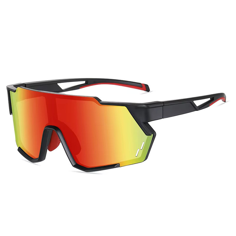VCKA Sportsonnenbrille, TR90, Vollrand, Schwarz, Unisex, polarisiert - Bild 2