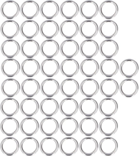 50 Stück Metall-O-Ringe von DIYelecs in Weiß, Maße: 15 x 3 mm - Bild 1