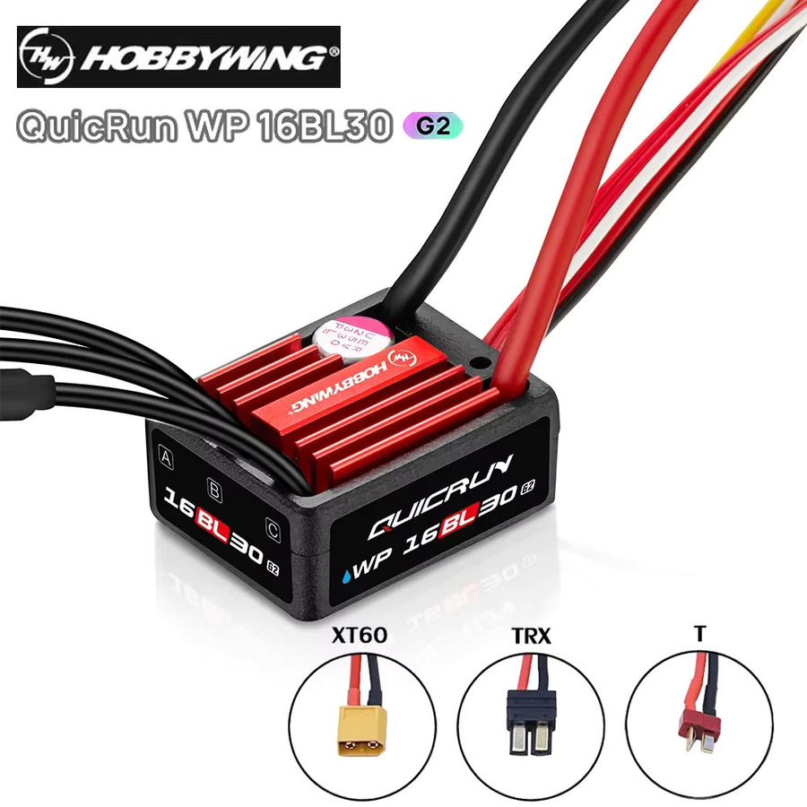 Hobbywing QuicRun 16BL30 G2 30A Bürstenloser ESC, Wasserdichter Geschwindigkeitsregler - Bild 4