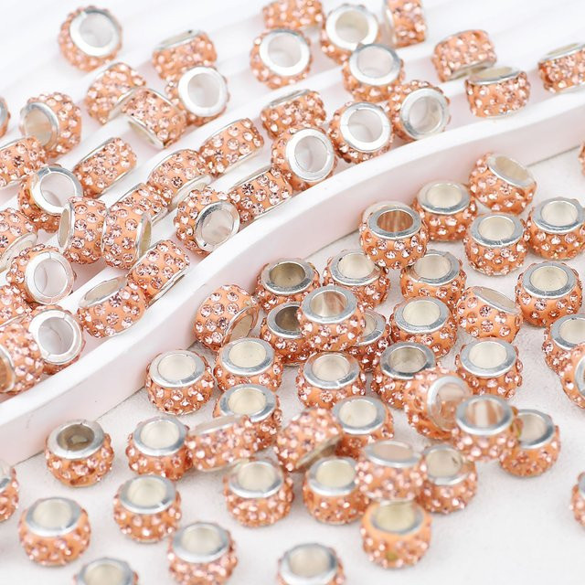 wlyees Tonperle, 11mm, Diamanten besetzt, silberfarbenes Champagner-Finish - Bild 1