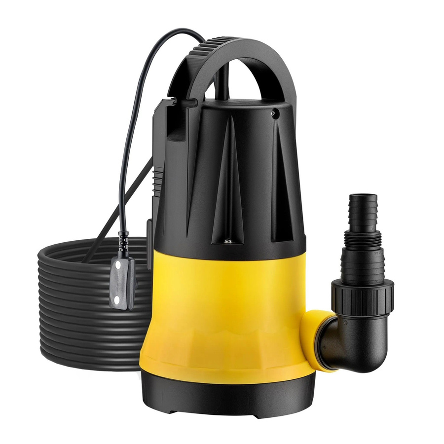 Wiltec Tauchpumpe mit Sensor 400W Tiefbrunnenpumpe 7300L/H in Gelb-Schwarz - Bild 2