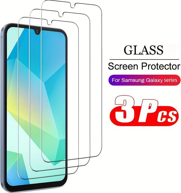 3er Pack Displayschutzfolie aus gehärtetem Glas für Samsung Galaxy A91 A81 A71 A51 A41 A31 A21 A11 A21S in Transparent - Bild 1