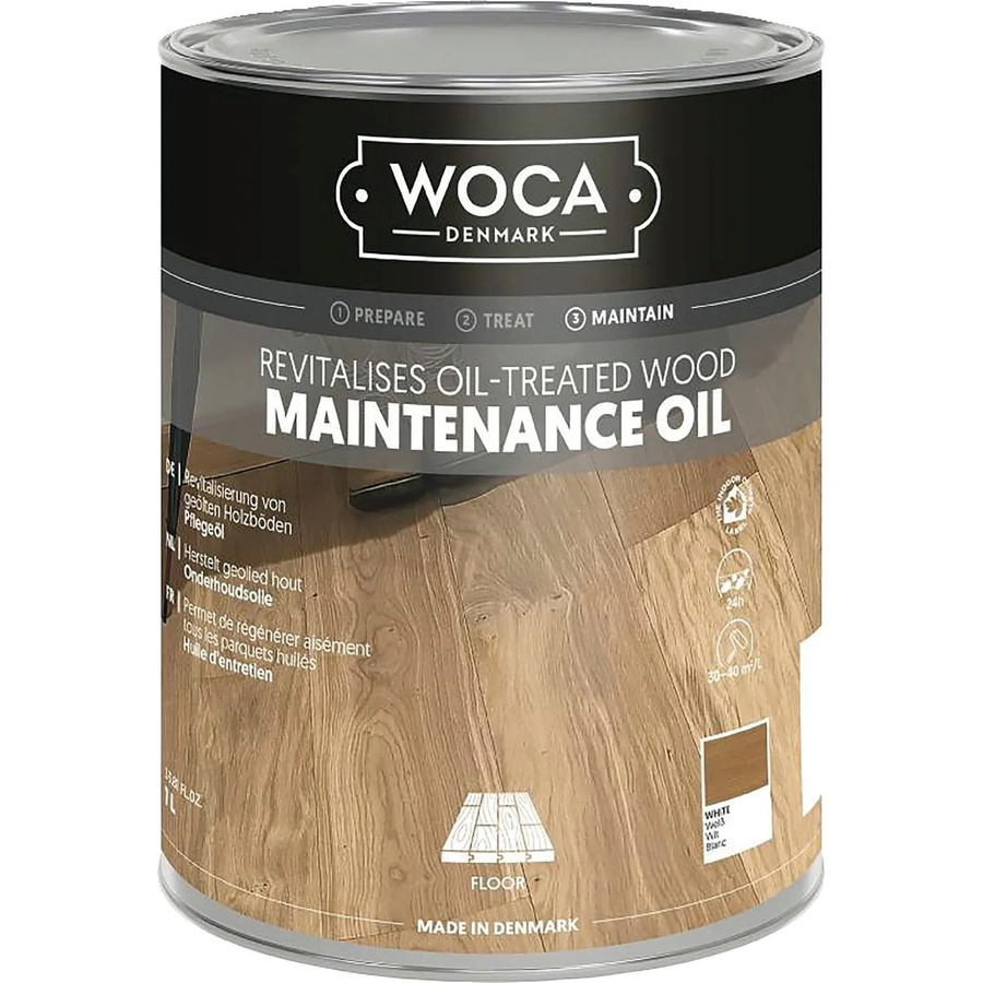 Woca Pflegeöl für geölte Holzböden in Weiß, 2,5 l - Bild 2