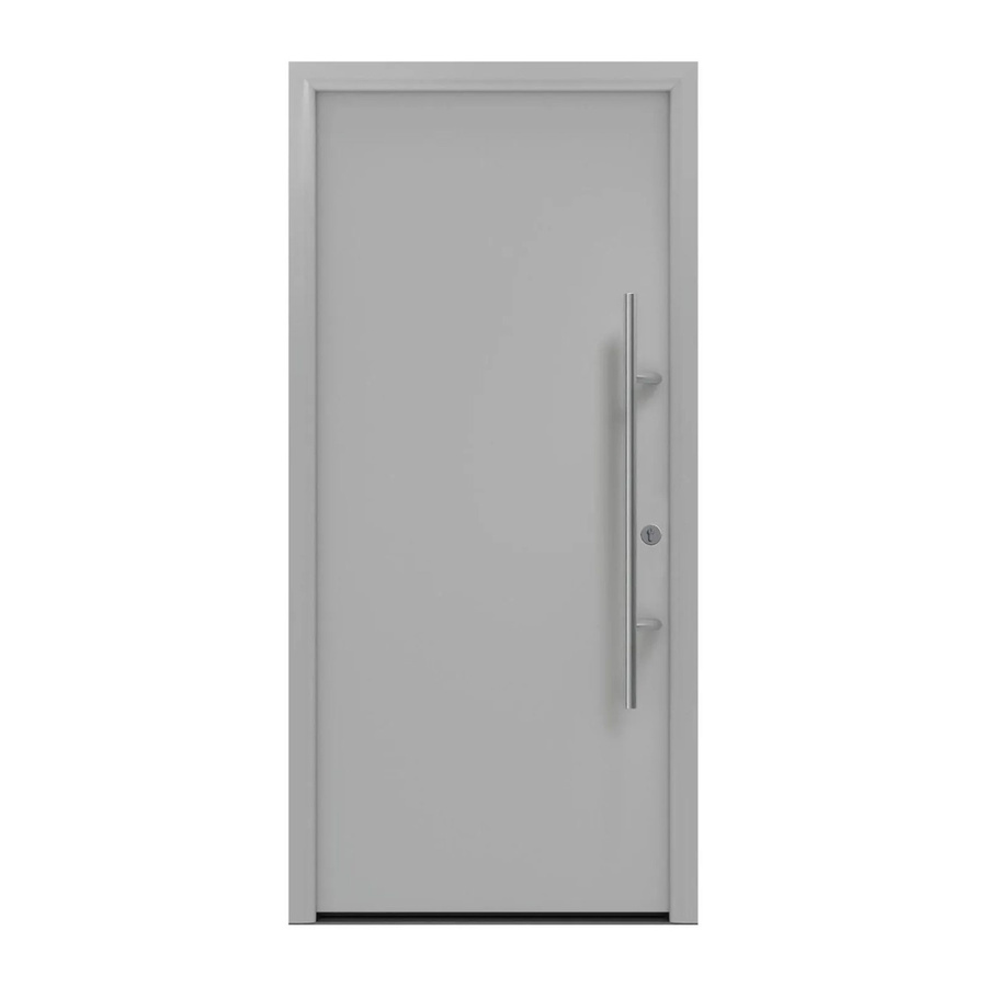 EcoStar Haustür Isopro Secur IPS 010 Weißaluminium B: 110 cm, H: 210 cm, DIN Rechts - Bild 2