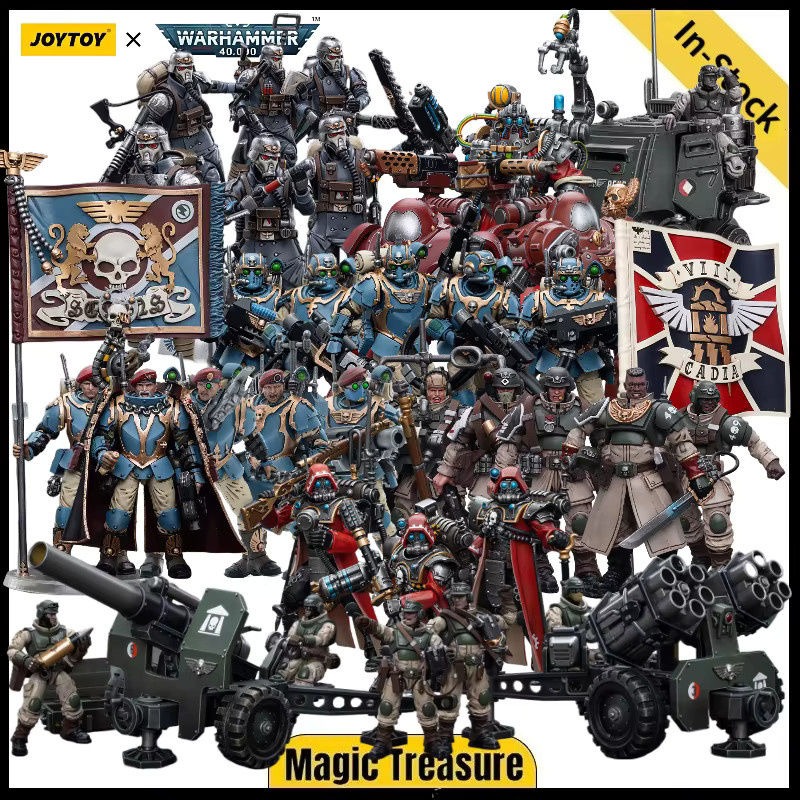 JOYTOY Warhammer 40,000 Astra Militarum Krieg Veteran Squad 55th Adeptus Mechanicus Skitarii Marshal, Actionfigur, 1/18, ab 14 Jahren - Bild 3
