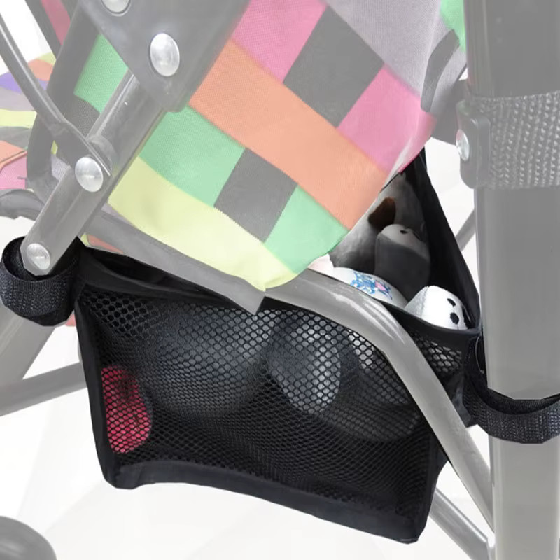 Tragbarer Kinderwagen Korb für Neugeborene in Schwarz als praktisches Zubehör zur Lagerung - Bild 3