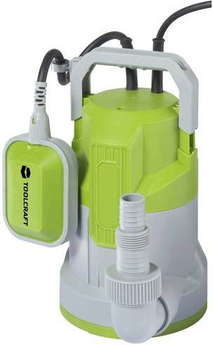TOOLCRAFT Klarwasser-Tauchpumpe TO-9632055 in Grün mit 17000 l/h Förderleistung und 9m Förderhöhe - Bild 1