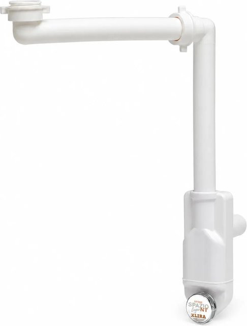 Lira SPA Raumsparsiphon Waschtisch Extra Slim in Weiß mit Reinigungsöffnung 32/40 mm - Bild 1