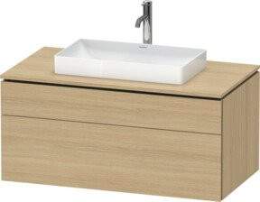 Duravit L-Cube Waschtischunterschrank beige matt, wandhängend, mit Schubladen und Auszug - Bild 1