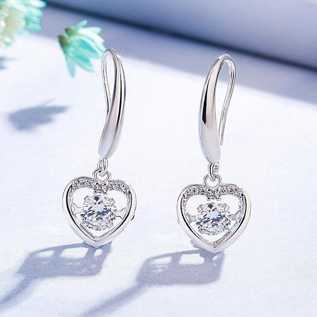 YIRAN Jewelry Ohrring, 925 Silber, Saphir, Zirkonia, Damen - Bild 1