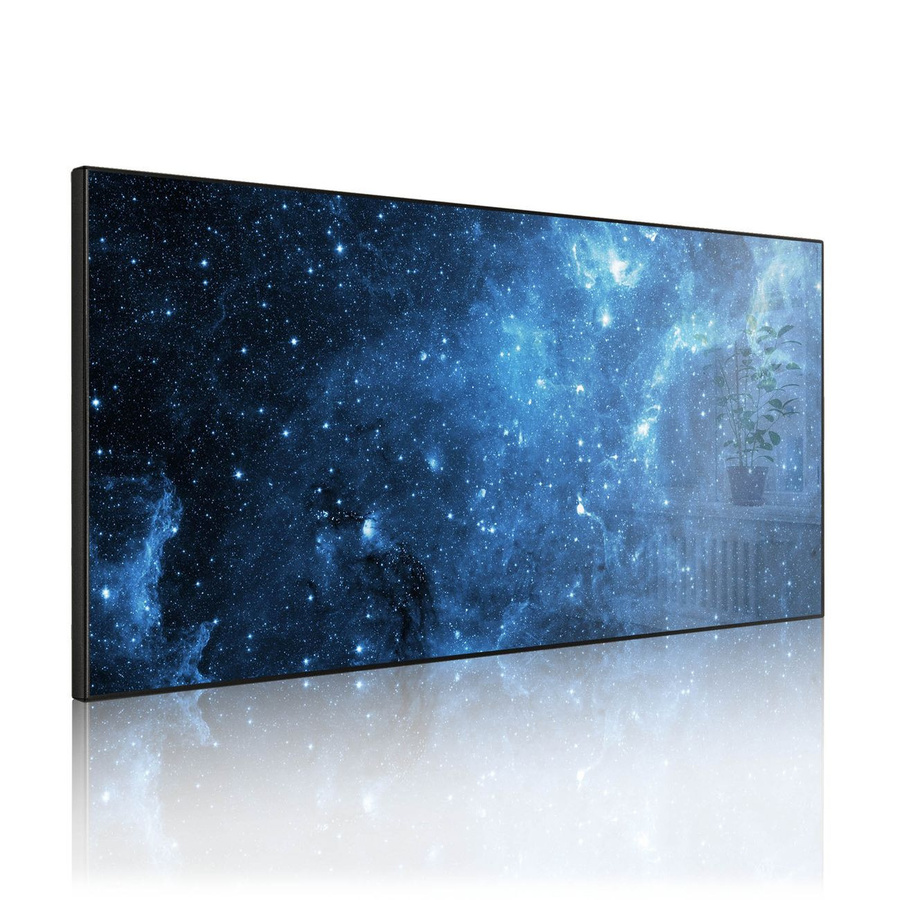 banjado Metall Magnettafel mit Universum Motiv in Schwarz, B/H: 78 x 37 cm - Bild 1