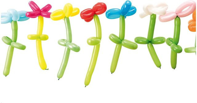 Rico Design Luftballons zum Modellieren, mehrfarbig, 12 Stück, Höhe: 30 cm - Bild 1