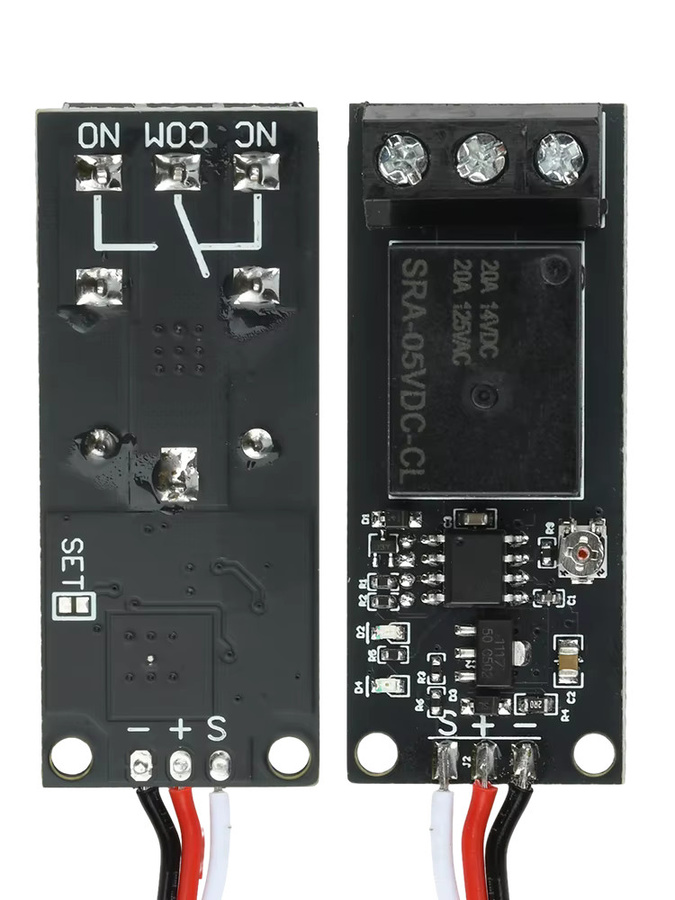 PWM Elektronisches Schaltrelais für RC-Modelle in Schwarz, 5–18 V, mit einstellbarem Verzögerungstimer und Motorcontroller-Schalter - Bild 6