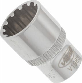 Vigour Multiprofil-Steckschlüssel-Einsatz 1/4 Zoll, Farbe Silber, Gesamtlänge: 25 mm - Bild 1