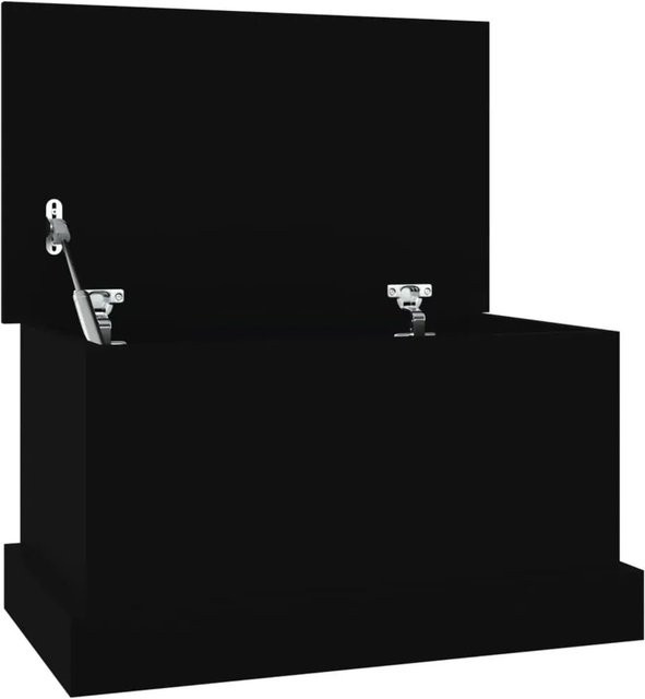 vidaXL Truhe aus Holzwerkstoff in Schwarz, B/T/H: 50 x 30 x 28 cm - Bild 1