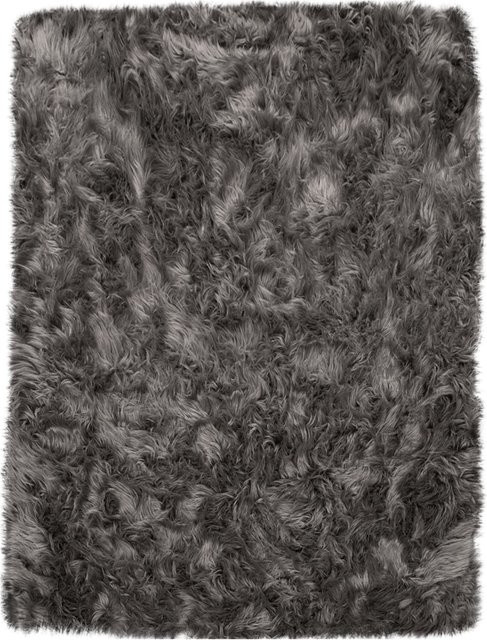 Hochflor-Teppich Playara Anthrazit, B/T: 60 x 100 cm - Bild 1