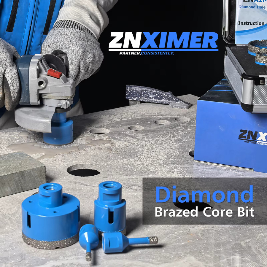ZNXIMER Diamant Kernbohrer M14 Lochsäge für Keramikfliesen, Granit und Marmor in Blau - Bild 2