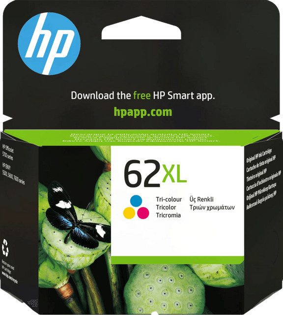 HP 62XL Farbpatrone für Tintenstrahldrucker, Mehrfarbig - Bild 1