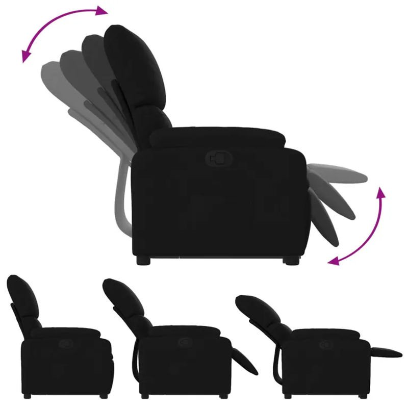 Vidaxl Aufstehhilfe für Sessel für Senioren, Schwarz, Stoffbezogen - Bild 4