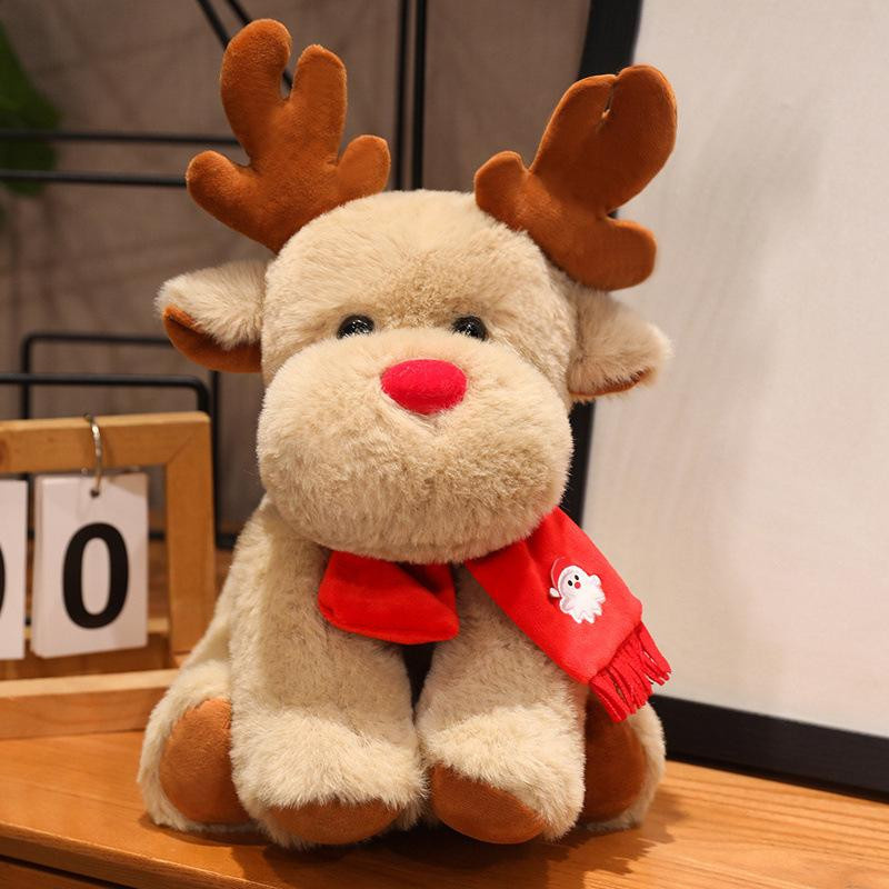 Yiran Furniture Weihnachtsmann- und Elchpuppen Plüsch 23cm - Bild 1