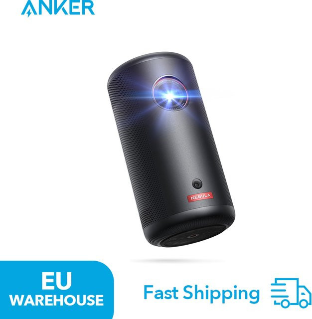 Anker Nebula Capsule 3 Smart Projektor Schwarz mit Full HD 1080p, Wi-Fi und integriertem Google TV für Netflix - Bild 1