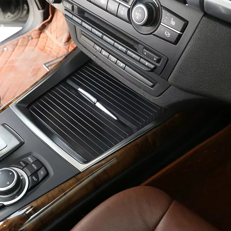 BMW X5 E70 Getränkehalter Abdeckung aus ABS in Schwarz für die Mittelkonsole - Bild 2