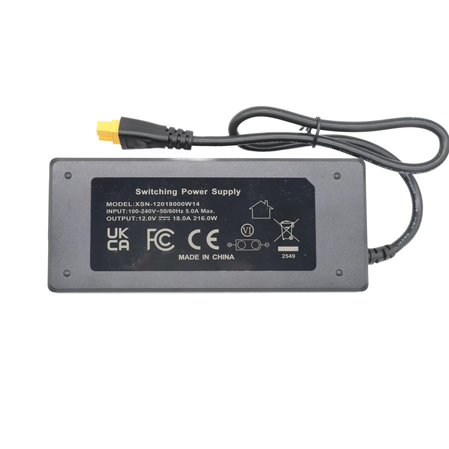 Bitsoloplayer DC-Netzteil 12V 18A 216W mit XT60 Anschluss in Schwarz für NerdOCTaxe Bitcoin Miner - Bild 3