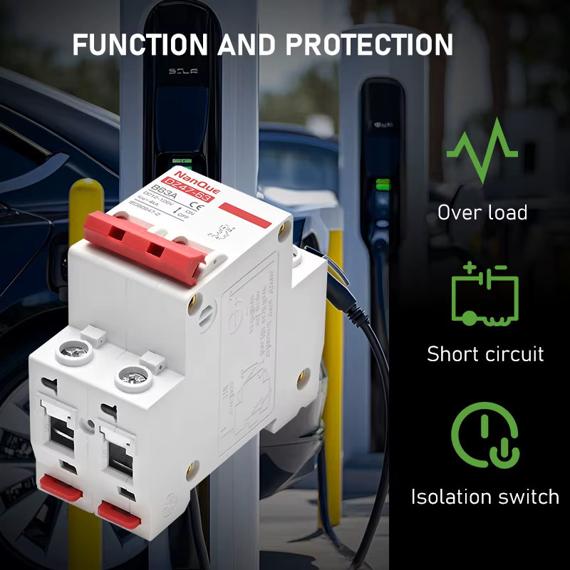 NANQUE DC Leitungsschutzschalter B-Charakteristik für Batterie-Wechselrichter 12–120 V DC, 1–150 Ampere - Bild 3