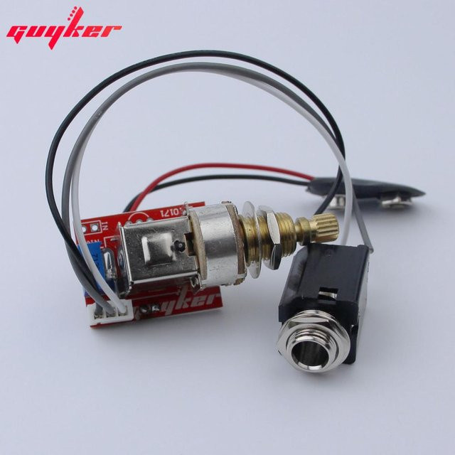 Guyker Potentiometer Vorverstärker Dynamischer Booster für Gitarrenzubehör, Mehrfarbig - Bild 1