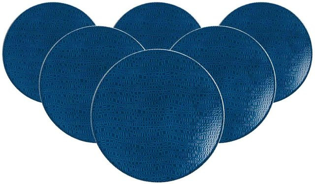Seltmann Weiden Brotteller Life Fashion aus Keramik, Multicolor und Blau, 6er Set, Durchmesser: 16,5 cm - Bild 1