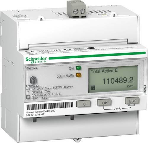 Schneider Electric A9MEM3175 E-Zähler digital 63A MID-konform in Weiß - Bild 1