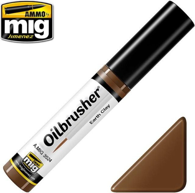 AMMO by MIG Jimenez Oilbrusher Earth Clay, Braun - Bild 1